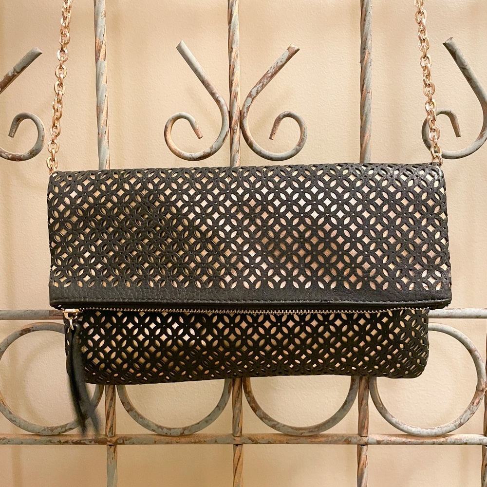 Black and Gold Crossbody